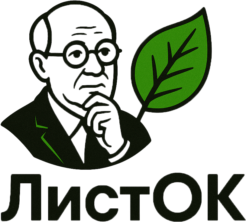 Логотип типографии ЛистОк